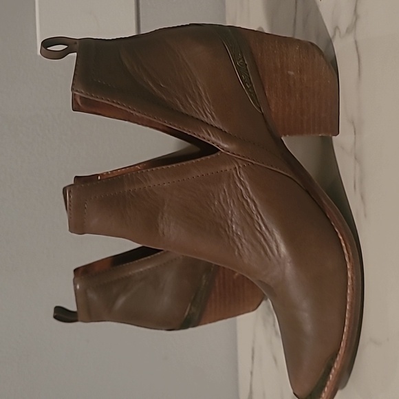 Jeffrey Campbell Cromwell Leather Ankle Boots Booties Sz 7.5 Brown Western Rodeo - Picture 3 of 16